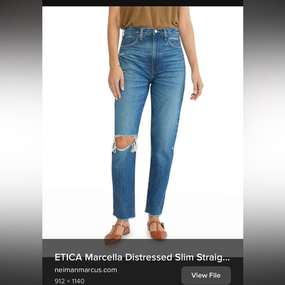 Etica Blue Distressed Women Jeans - Picture 2 of 11